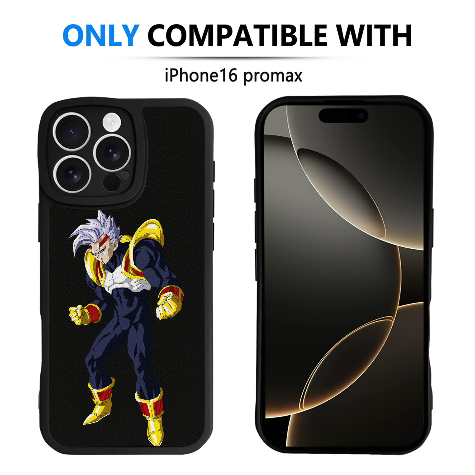（画像用） ドラゴンボール DRAGON BALL 【iPhone 16シリーズ対応】シリコンスマホケース（レザー調） 材質：シリコン